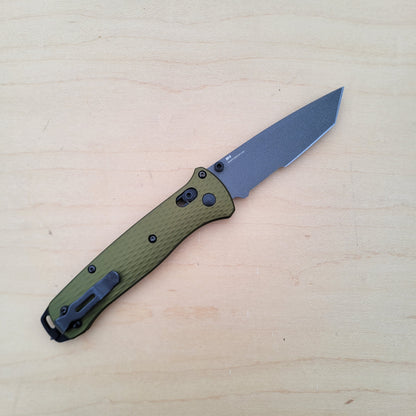Benchmade 537SGY-1 Bailout - Woodland Green - Serrations