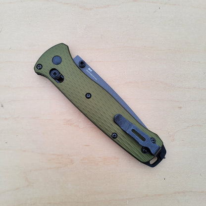 Benchmade 537SGY-1 Bailout - Woodland Green - Serrations