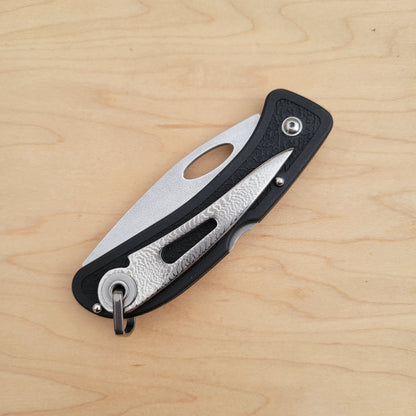 Boye Sheepsfoot Folder with Titanium Marlinspike - Black