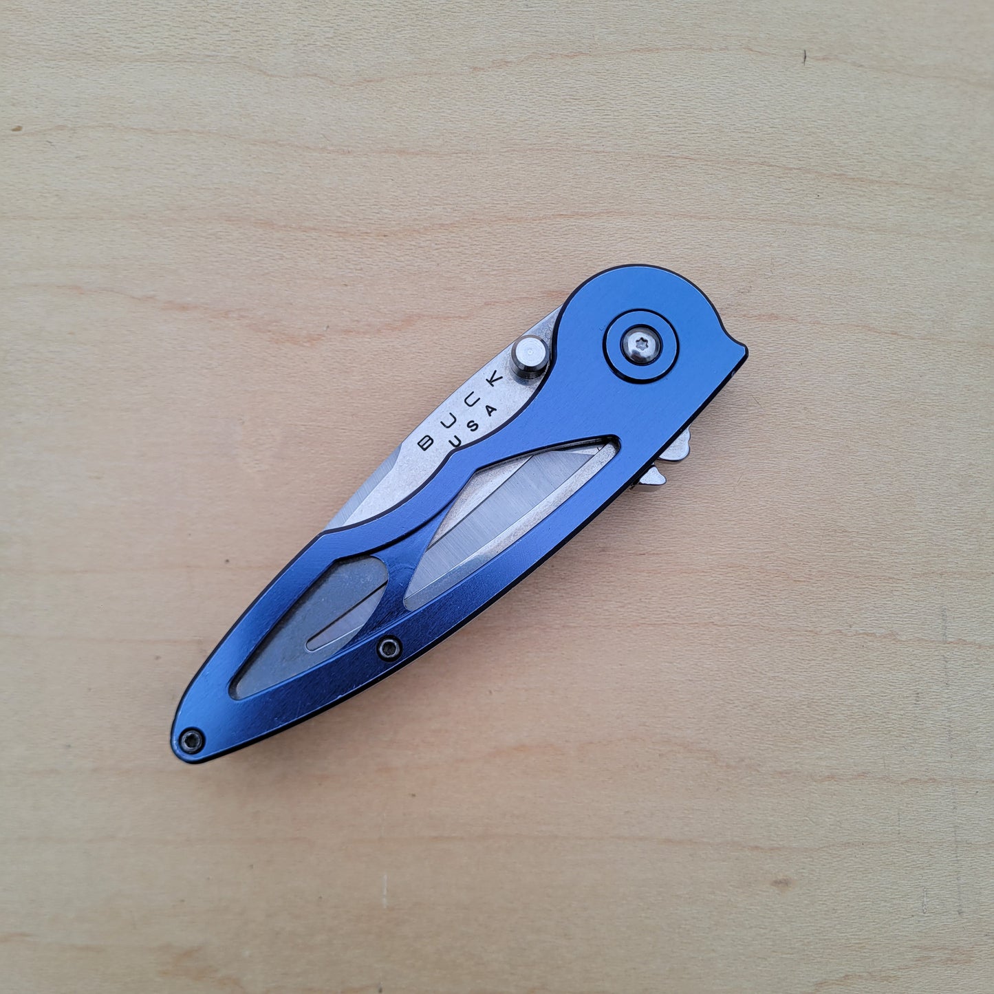 Buck Rush 290-1 - Blue Anodized Aluminum - Used