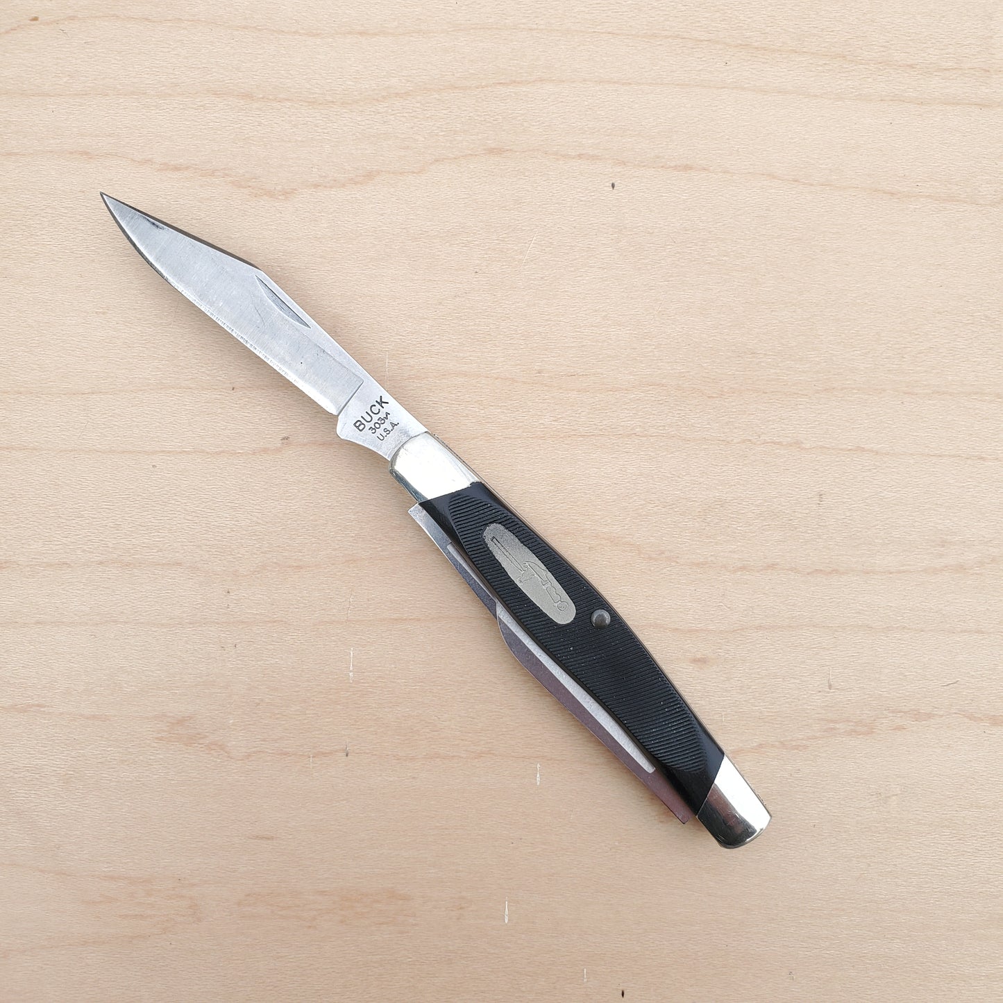 Buck 303 Cadet 3.25" Folding Knife Black Valox