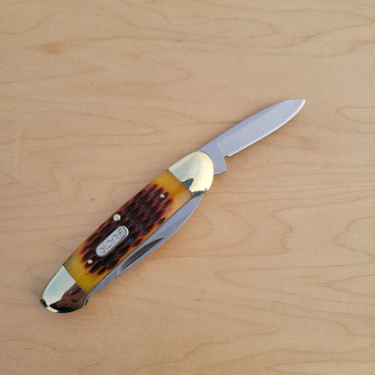 Buck 389 Canoe 3.6" Folding Knife - Brown Jig Bone