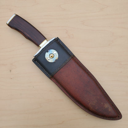 Dan Petersen Bowie 10.5" Damascus Cocobolo