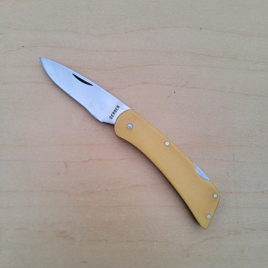 Gerber 6006 LST Ivory Micarta Lockback