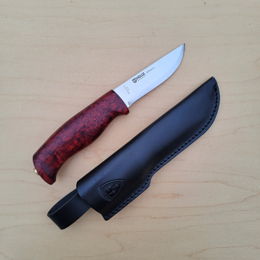 Helle Allmenn Knife - 12C27 - Curly Birch