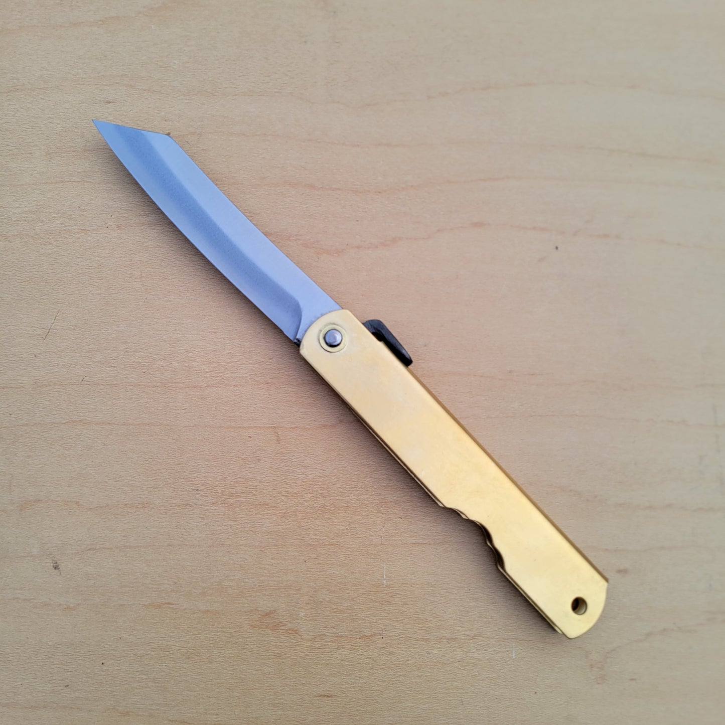 Higonokami 3" Aogami - Brass