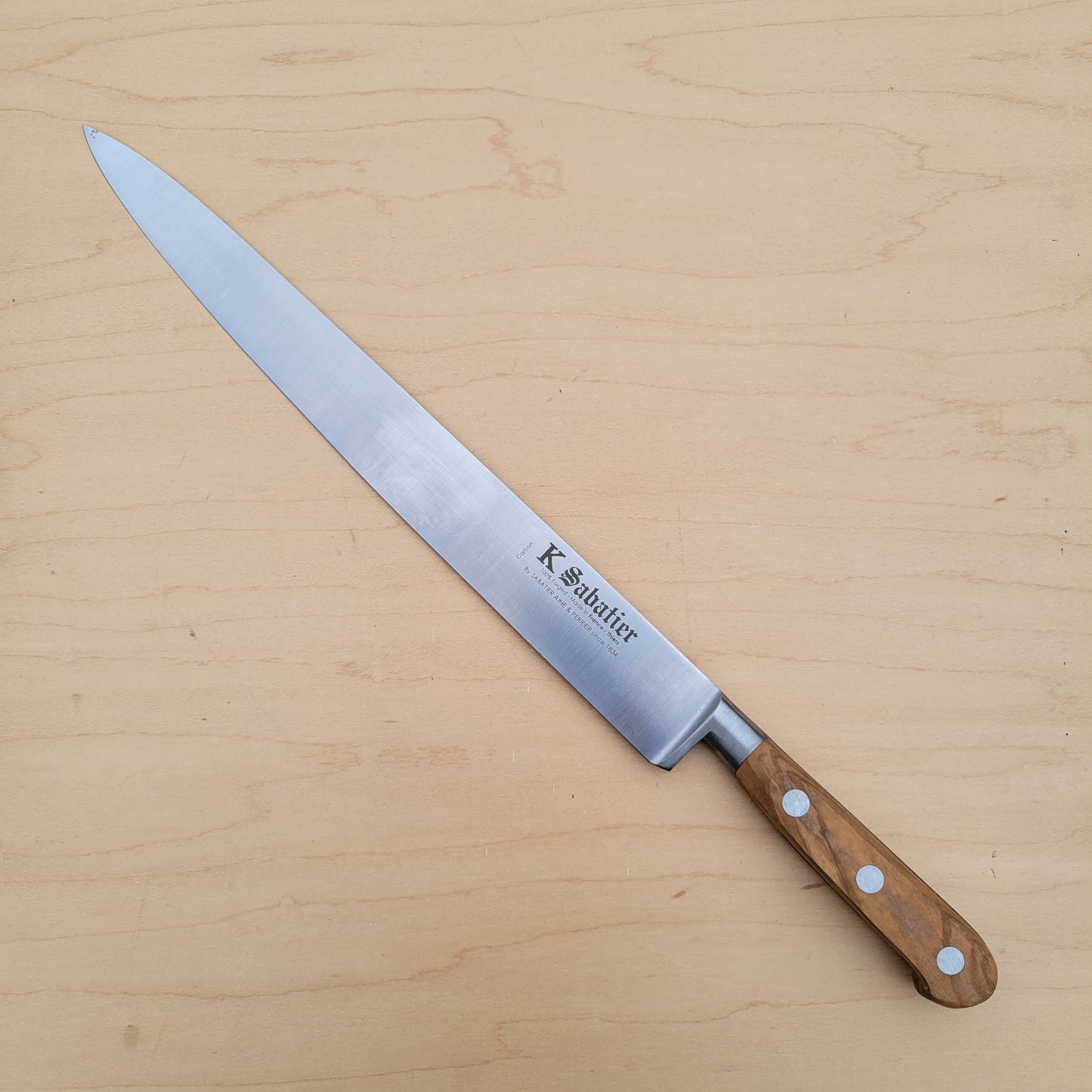K Sabatier 12" Slicer Carbon Olive