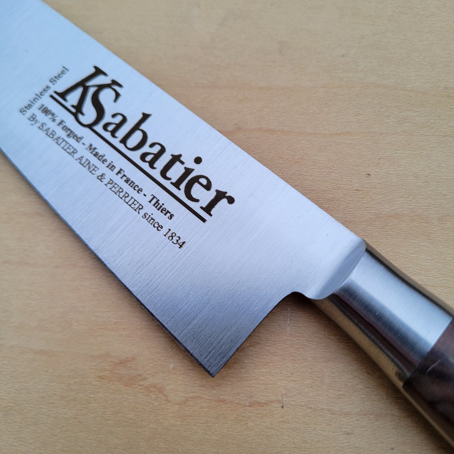 K Sabatier Bolsterless 5.75" Chef - Stainless Palissander