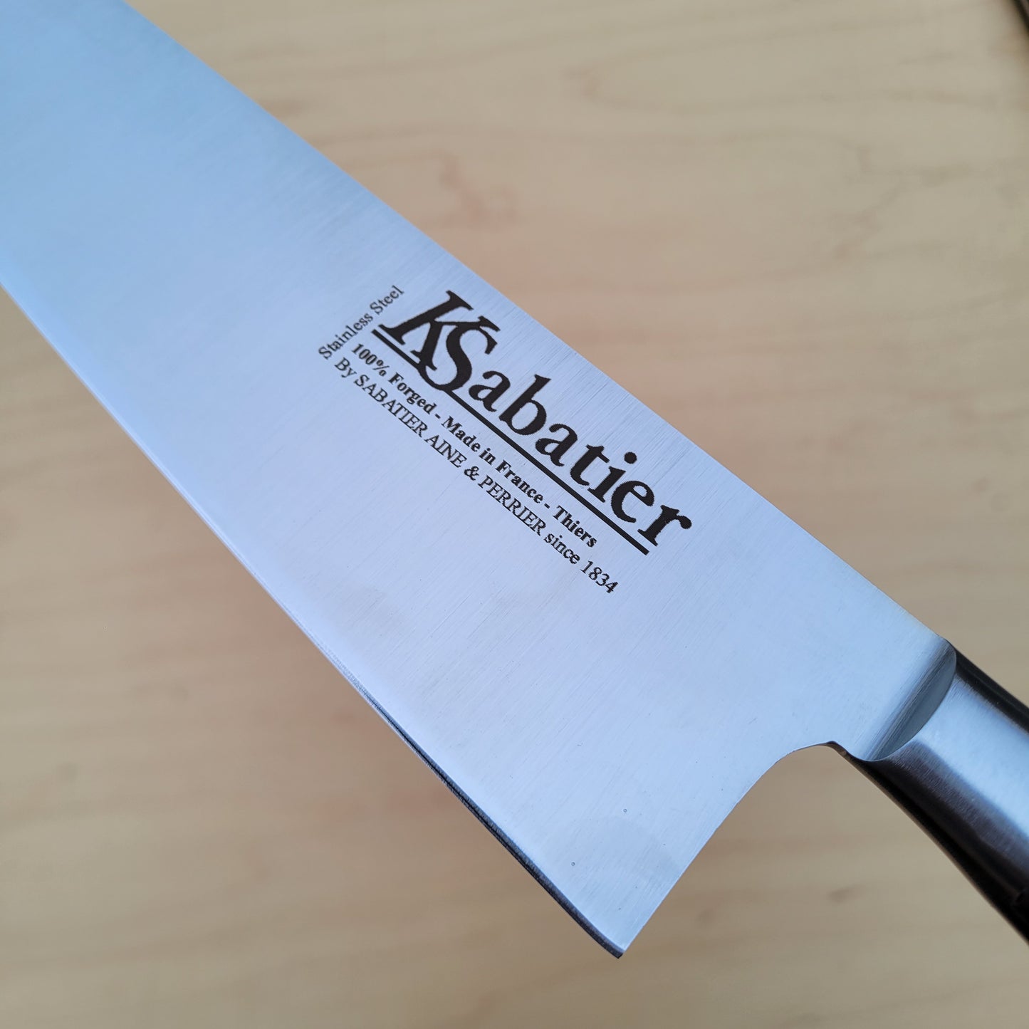 K Sabatier Bolsterless 8.75" Chef - Stainless Palissander