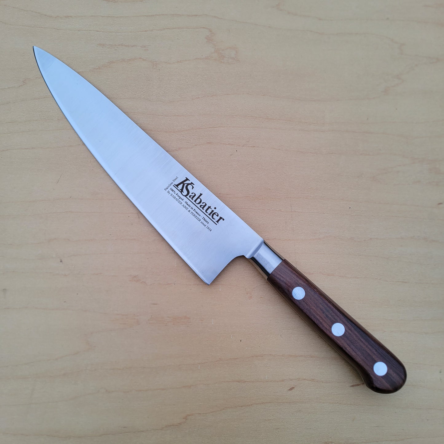 K Sabatier Bolsterless 8.75" Chef - Stainless Palissander