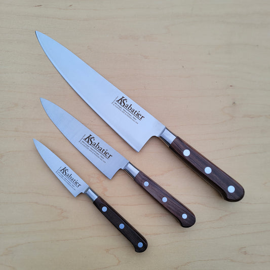K Sabatier Set of 3 - Bolsterless Stainless Steel