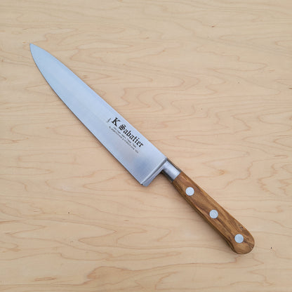 K Sabatier 8" Chef Authentique Carbon - Olive Handle