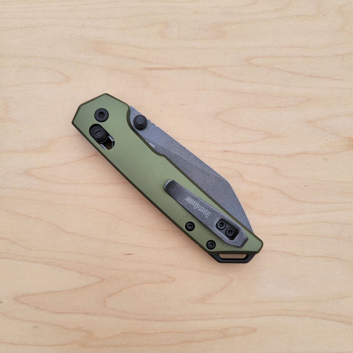 Kershaw Mini Iridium DuraLock - Reverse Tanto Olive Green BW