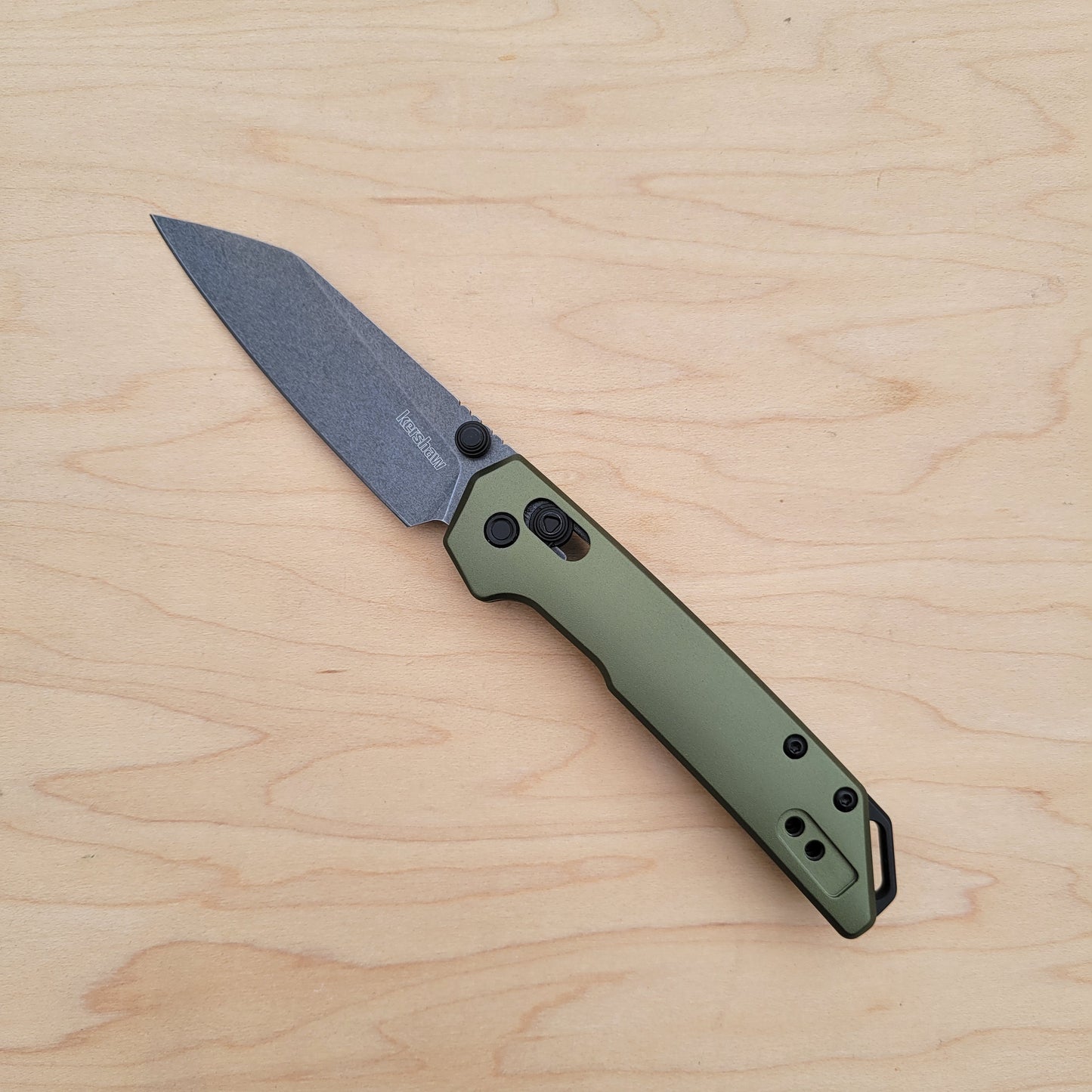 Kershaw Mini Iridium DuraLock - Reverse Tanto Olive Green BW