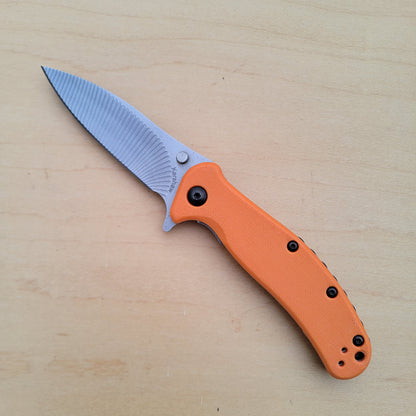 Kershaw Zing 1735OR - Orange Scalloped Blade - USED