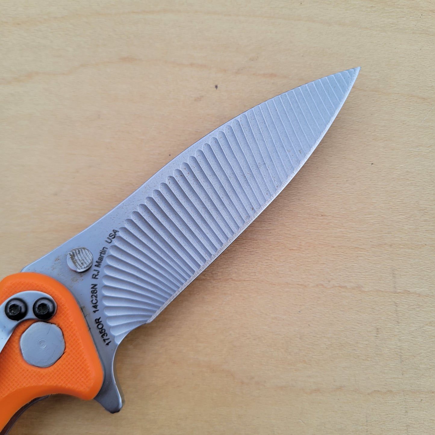 Kershaw Zing 1735OR - Orange Scalloped Blade - USED