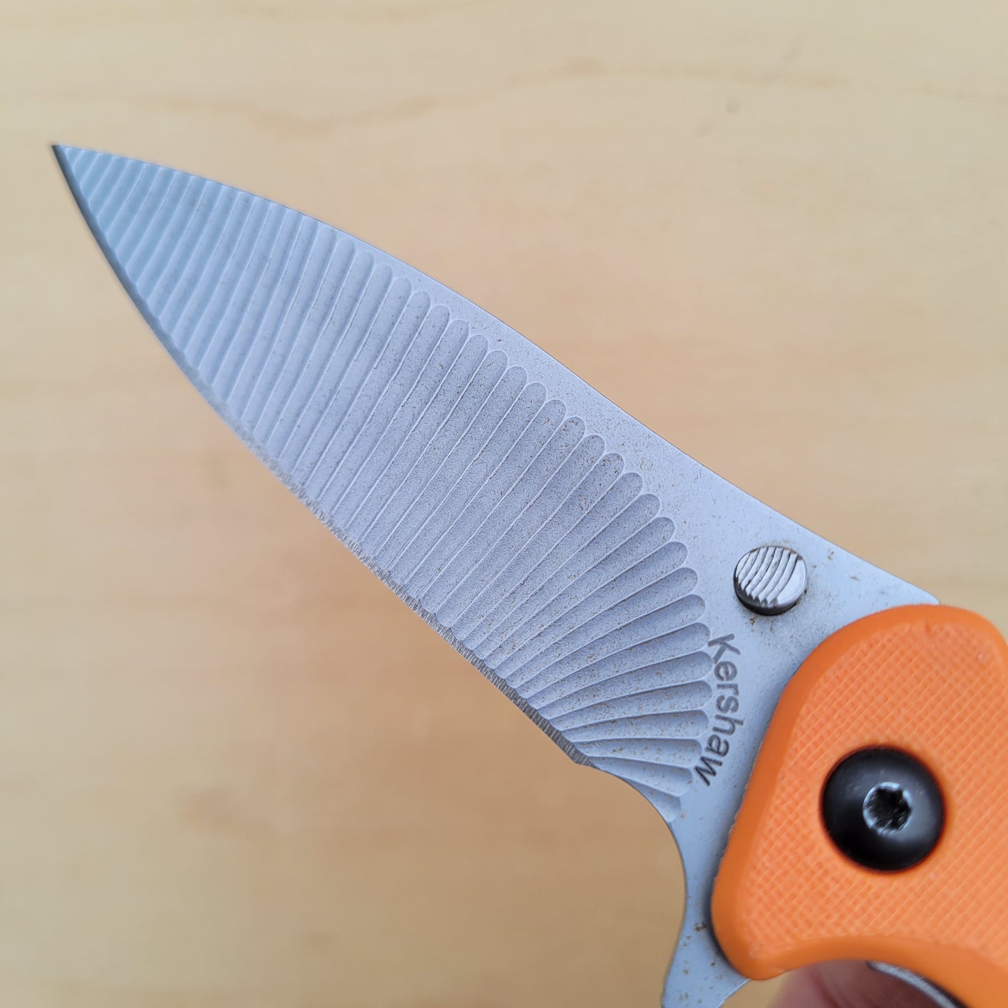Kershaw Zing 1735OR - Orange Scalloped Blade - USED