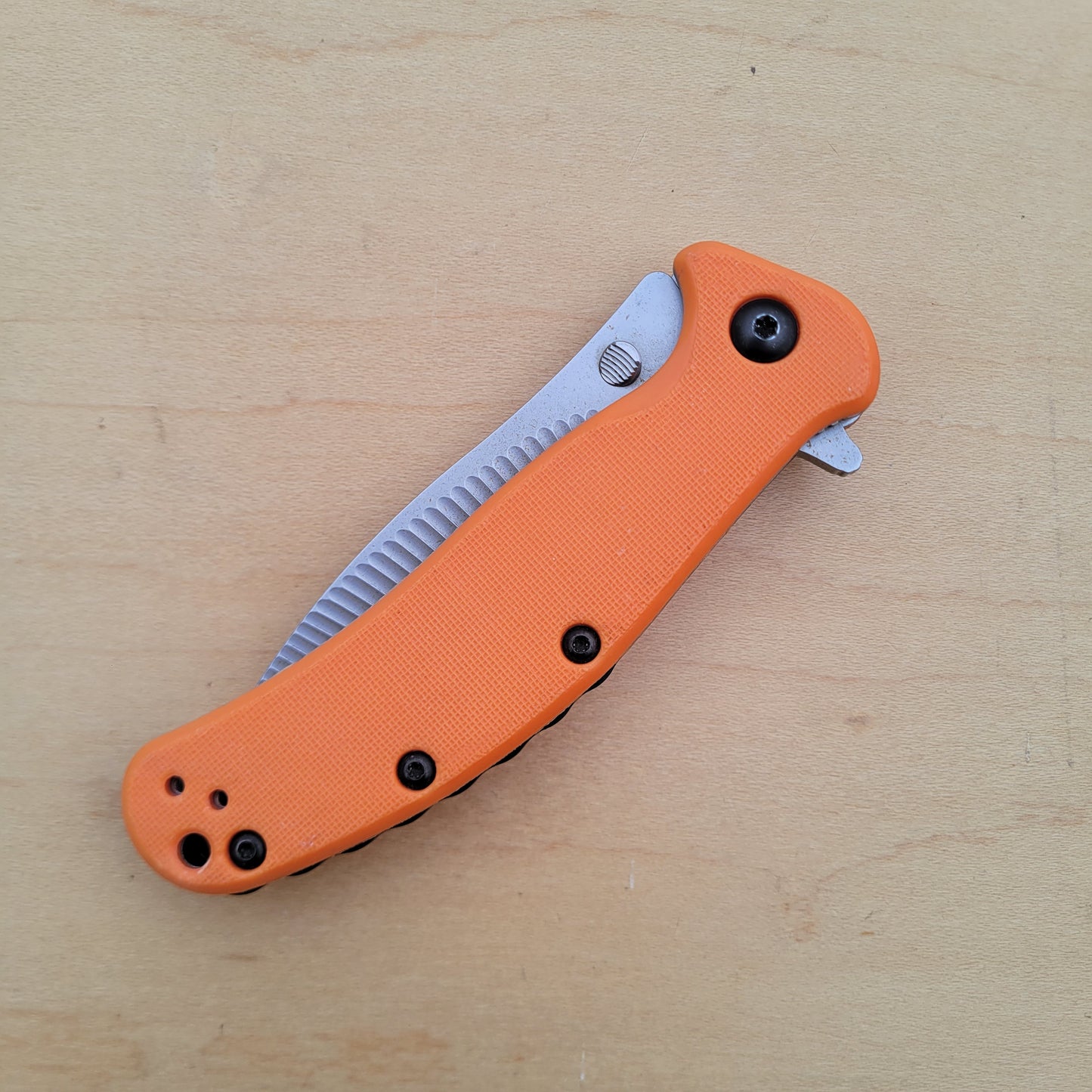 Kershaw Zing 1735OR - Orange Scalloped Blade - USED