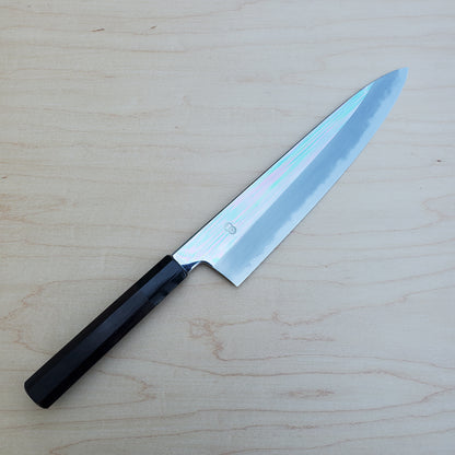 Sakai Kikumori Choyo Gyuto 240mm Shirogami - Ebony