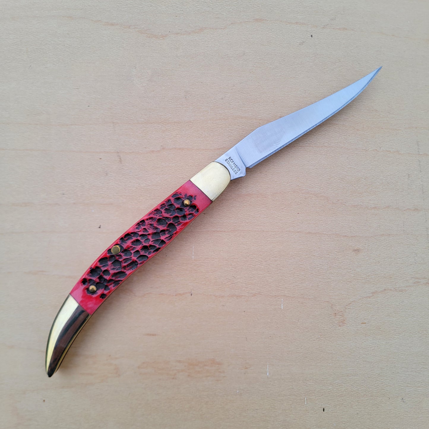 Kissing Crane Toothpick 6115RD - Red Bone