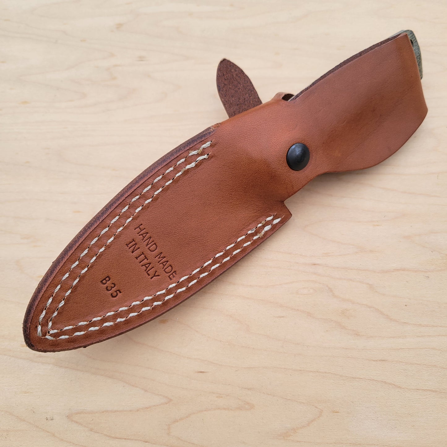 LionSTEEL B35 Fixed Blade - Green Micarta