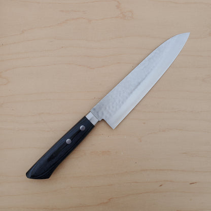 Masutani Kokuryu 180mm Gyuto - VG10 Damascus Tsuchime - Blue handle