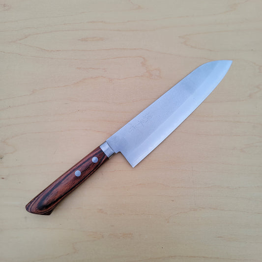 Masutani VG1 180mm Gyuto Nashiji Brown Handle