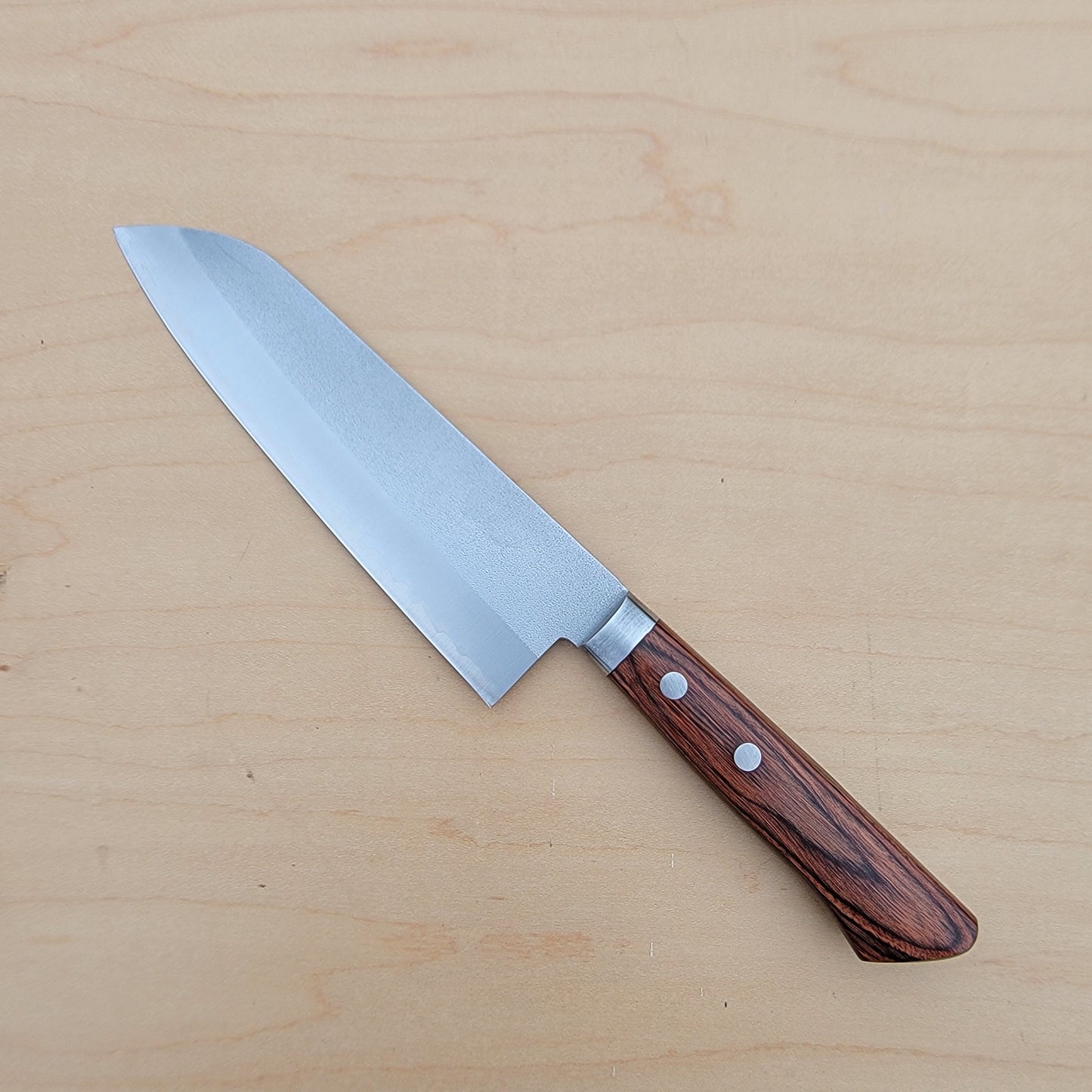 Masutani VG1 165mm Santoku Nashiji Brown Handle