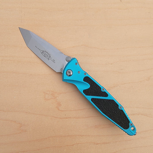 Microtech Socom Elite Tanto Linerlock Blue Aluminum