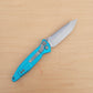 Microtech Socom Elite Tanto Linerlock Blue Aluminum