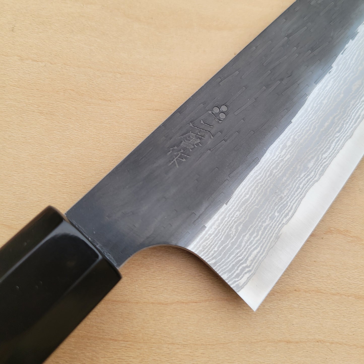 Nigara Hamono VG XEOS 210mm Gyuto Damascus Kurouchi