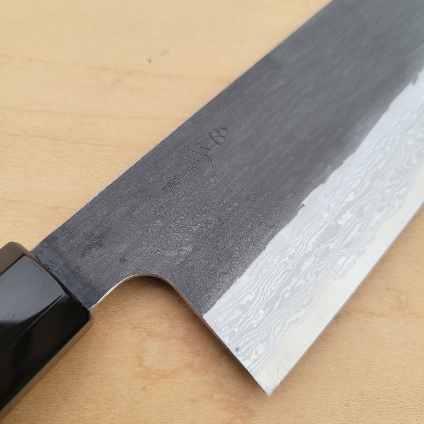 Nigara Hamono VG XEOS 180mm Nakiri Damascus Kurouchi