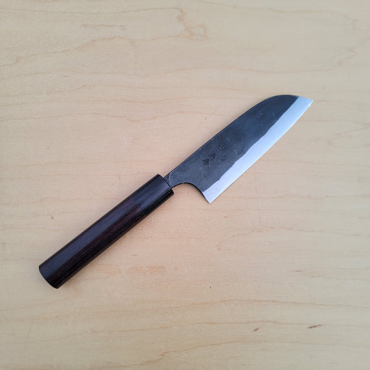 Onihiro Shirogami #1 120mm Santoku - Rosewood