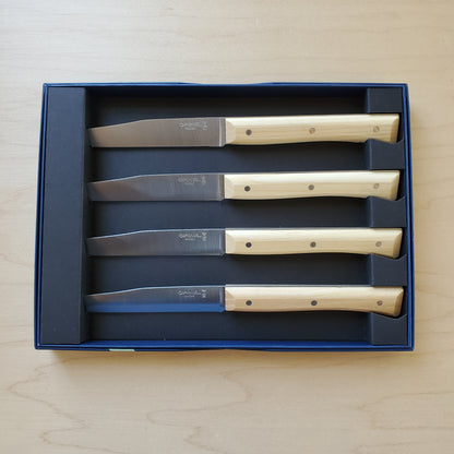 Opinel Facette Steak Knife Set of 4 - Ash