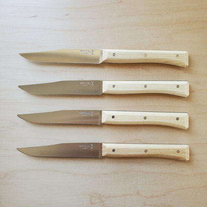 Opinel Facette Steak Knife Set of 4 - Ash