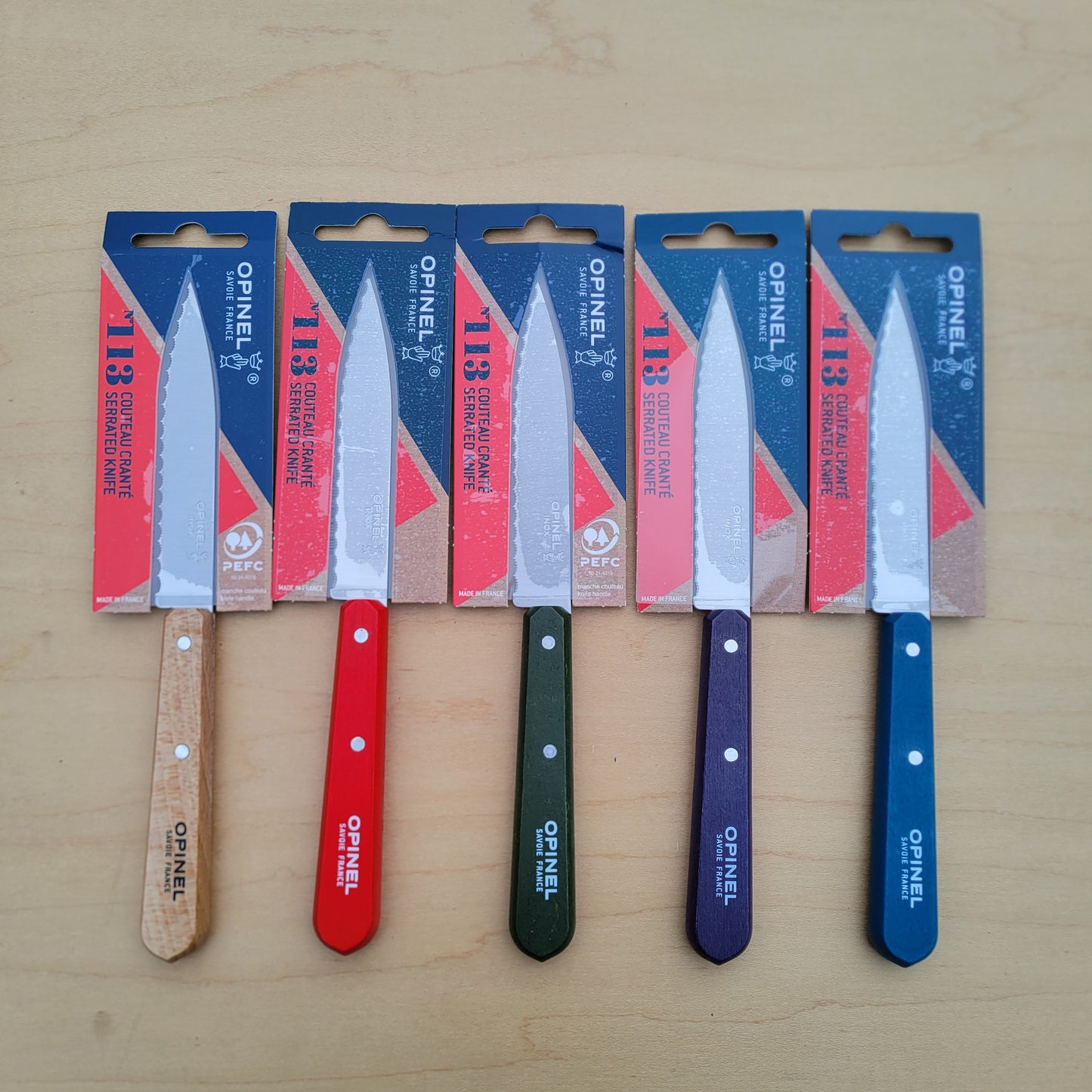 Opinel Serrated Paring Knife N.113