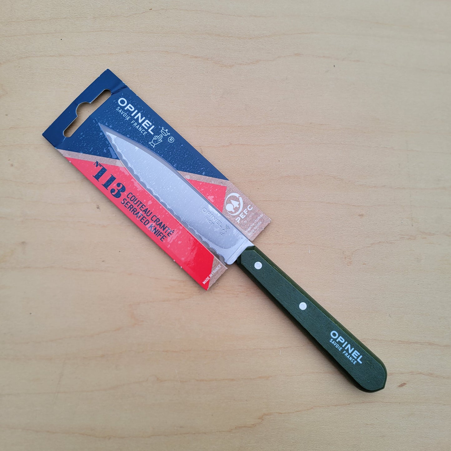 Opinel Serrated Paring Knife N.113