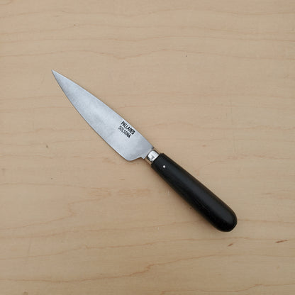 Pallares 'Leaf' 4" Kitchen Knife - Carbon Steel - Ebony