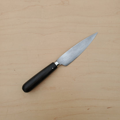 Pallares 'Leaf' 4" Kitchen Knife - Carbon Steel - Ebony