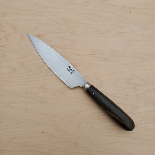 Pallares 'Leaf' 5" Kitchen Knife - Carbon Steel - Ebony