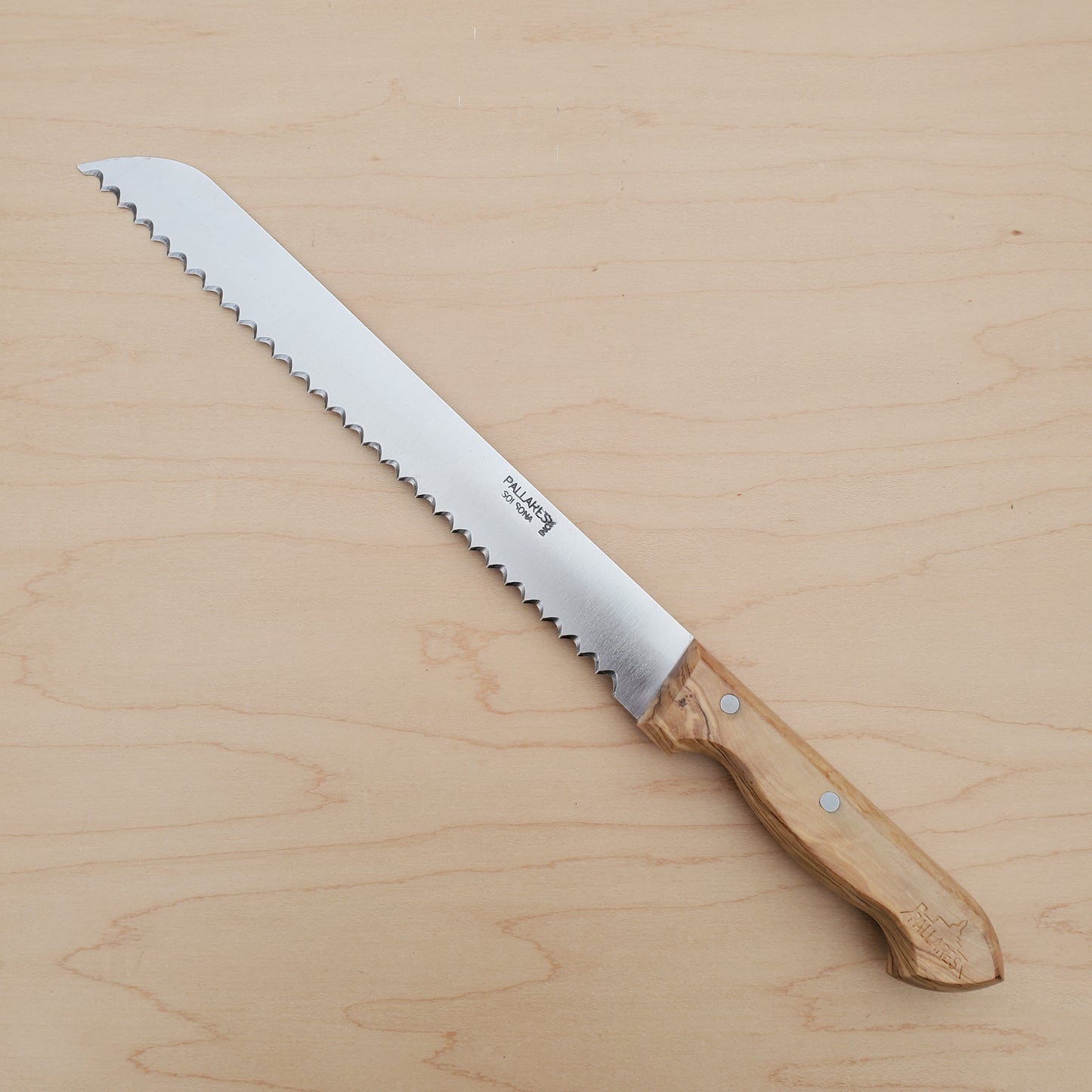Pallares Bread Knife 10" - Olive