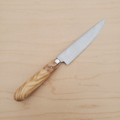Pallares Kitchen Knife 4.75" - Carbon Steel - Olive