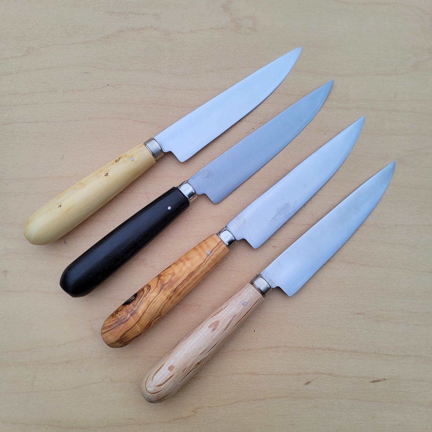 Pallares 4.75" Steak Set of 4 Mixed Woods