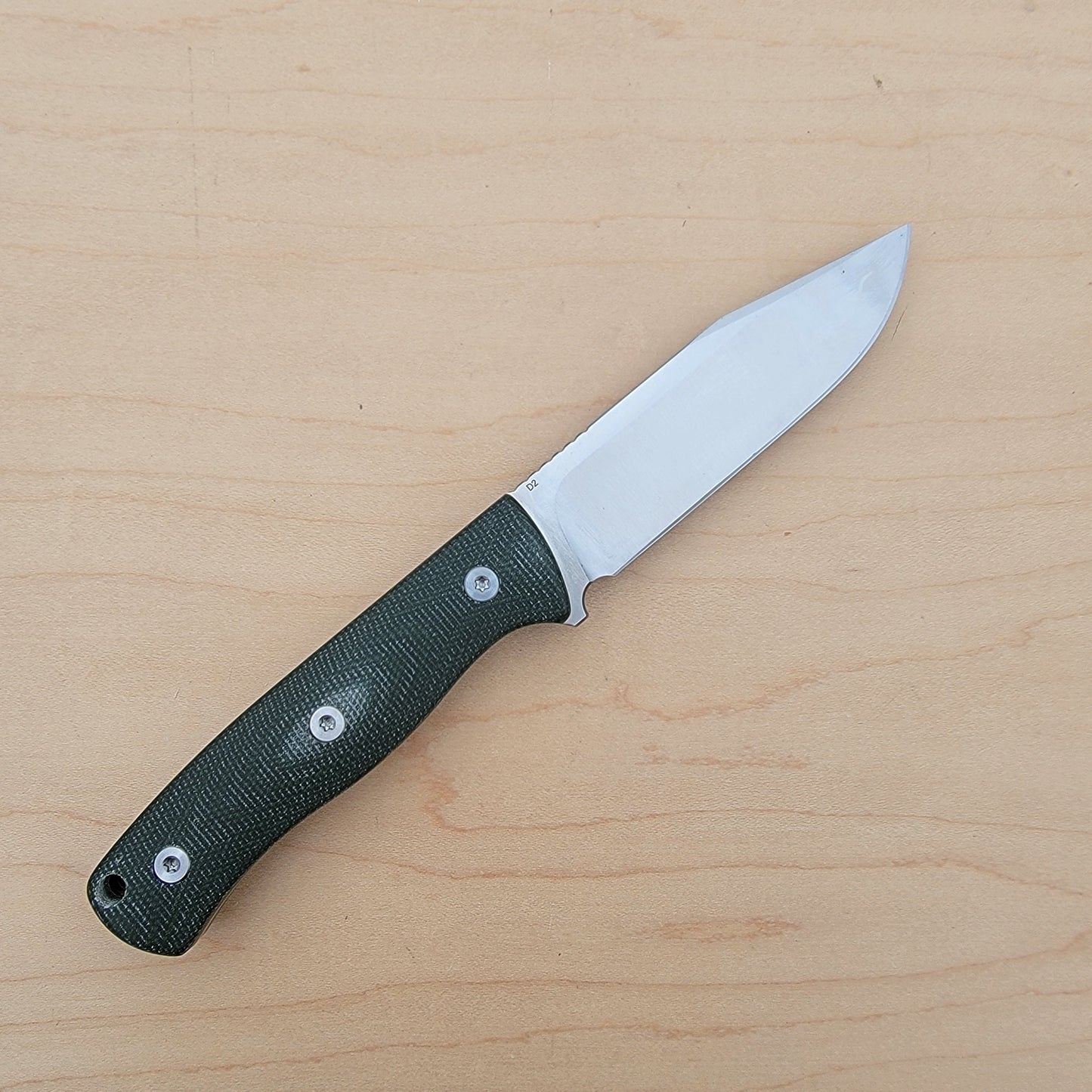 QSP Bison V2 Fixed Blade - Green Micarta