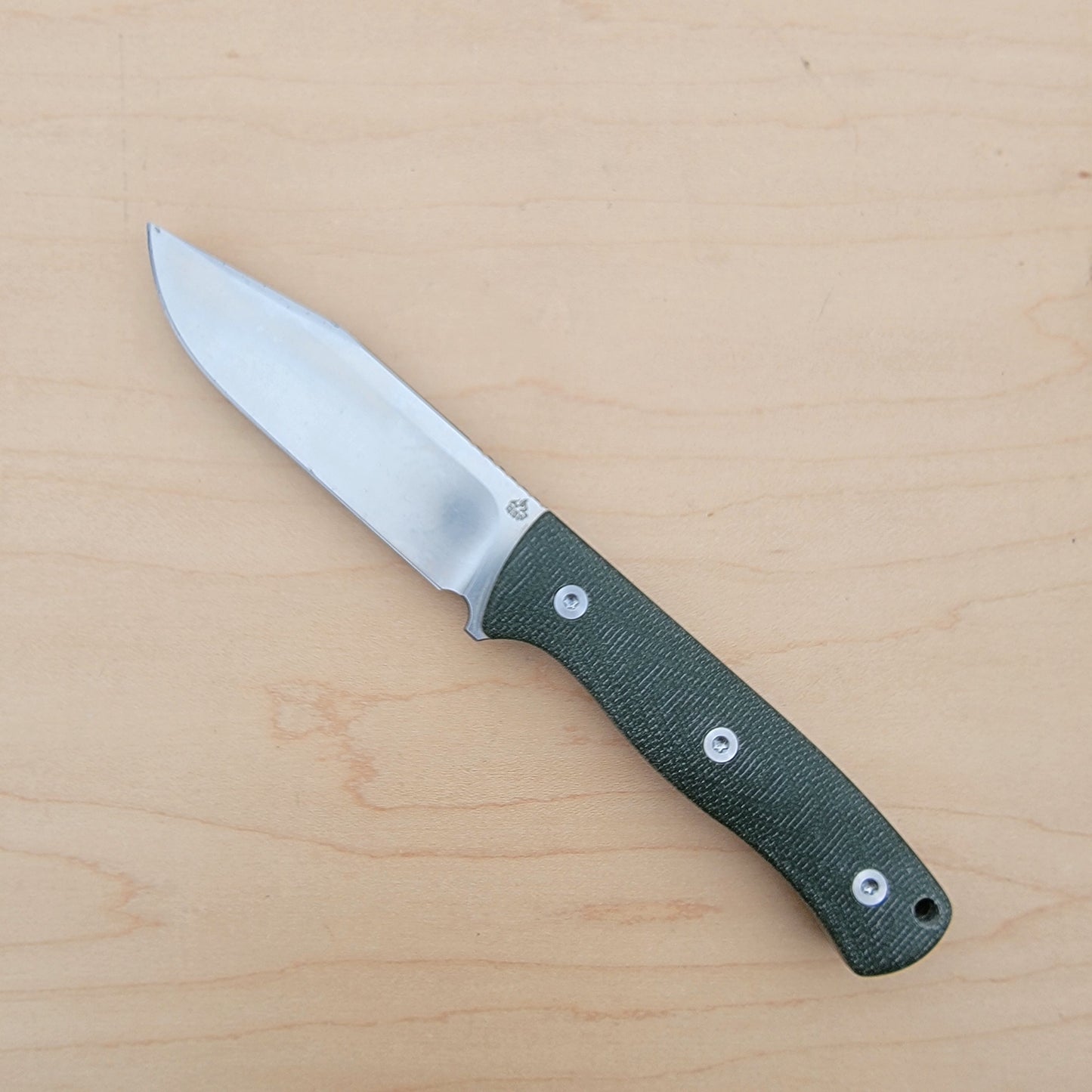 QSP Bison V2 Fixed Blade - Green Micarta