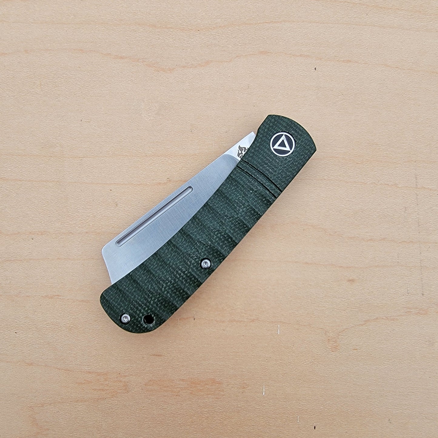 QSP Hedgehog Slipjoint - Green Micarta