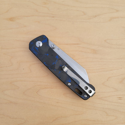 QSP Penguin V2 Blue Carbon Fiber Liner Lock