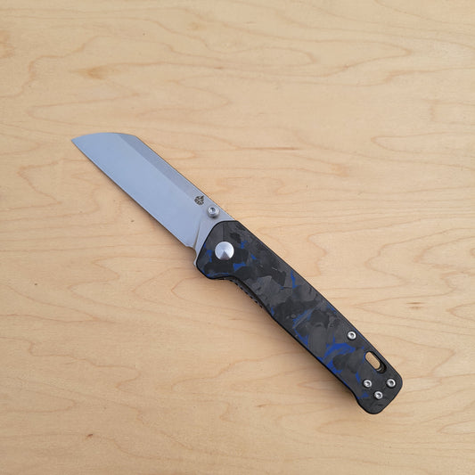 QSP Penguin V2 Blue Carbon Fiber Liner Lock