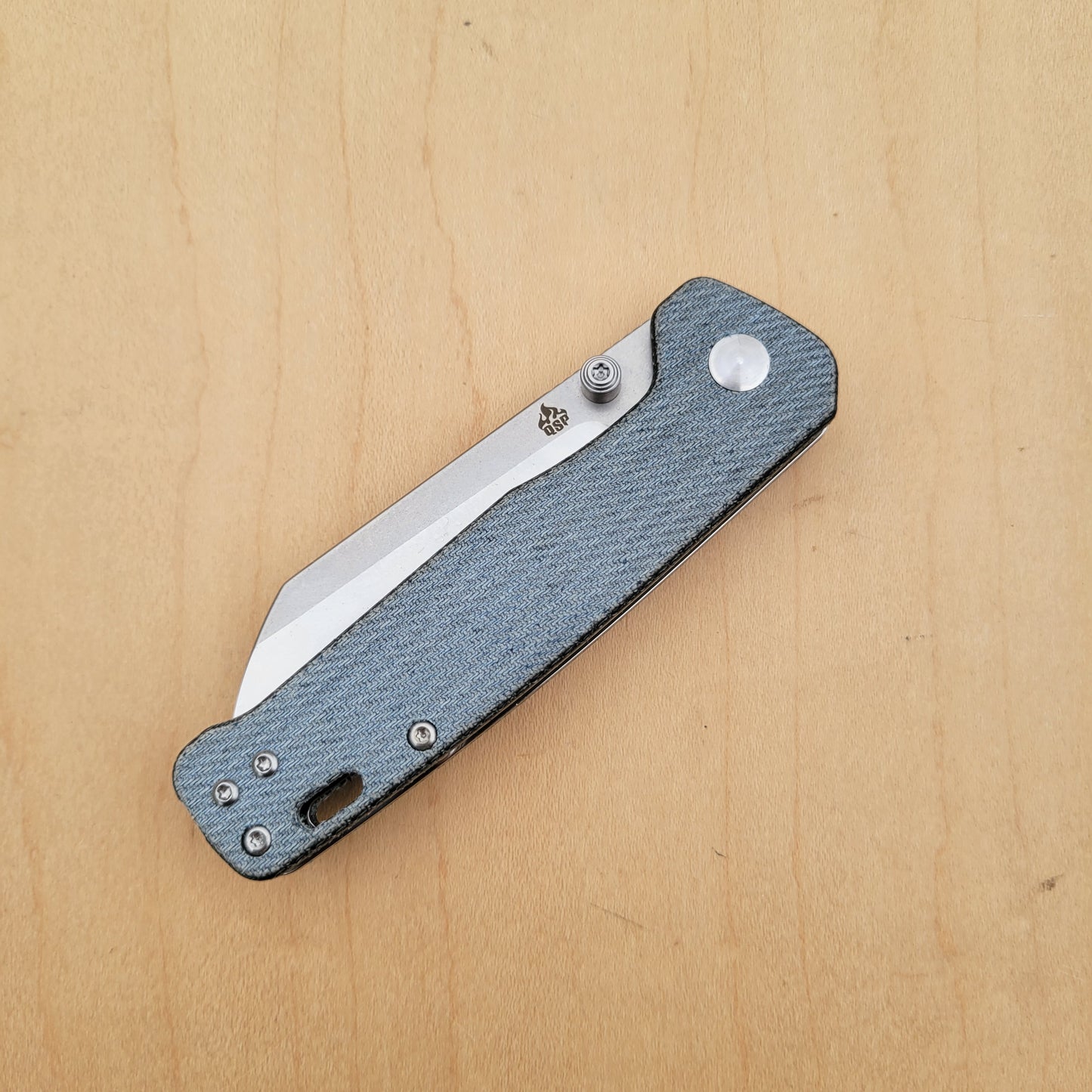 QSP Penguin V2 Denim Micarta Liner Lock