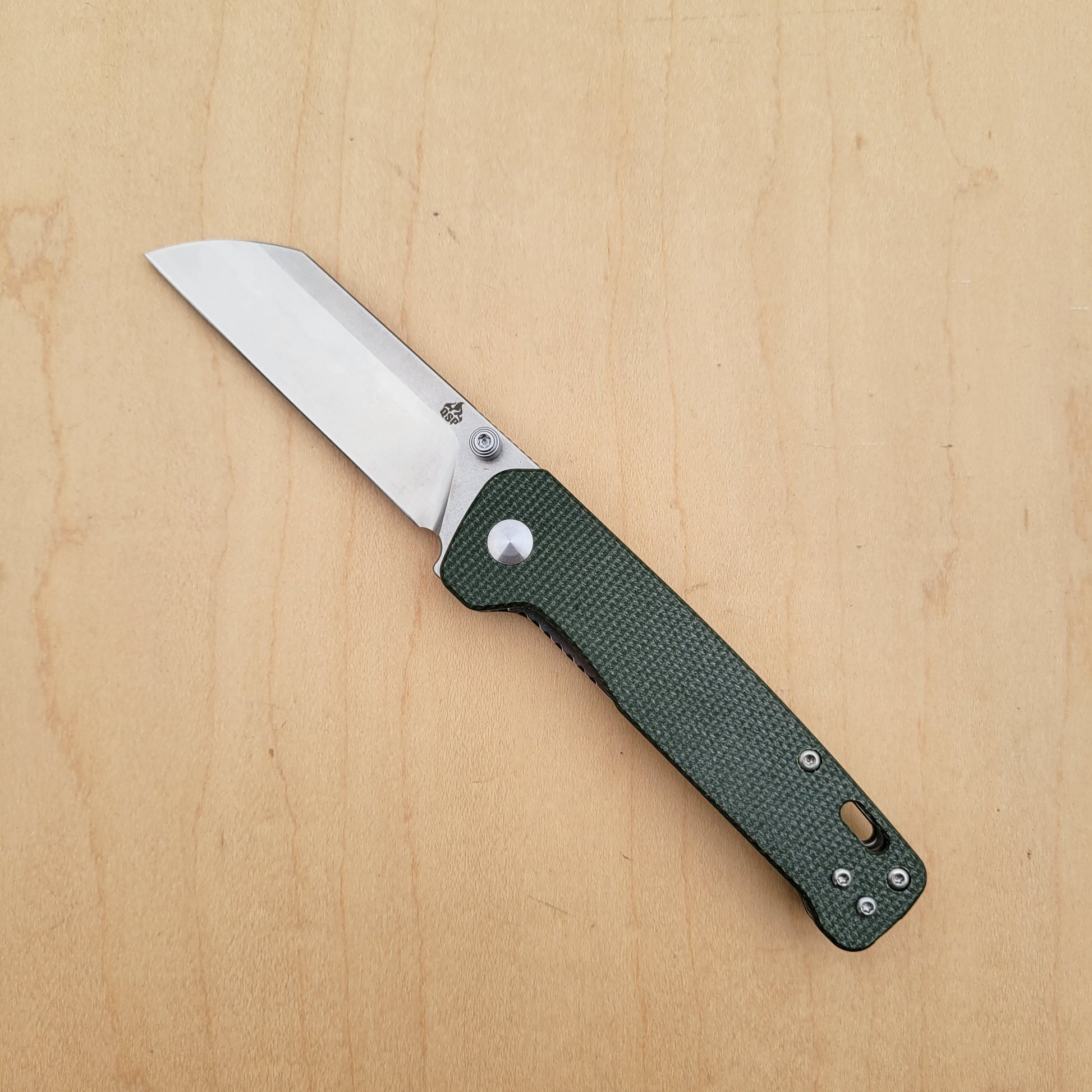 QSP Penguin V2 Green Micarta Liner Lock – Uptown Cutlery
